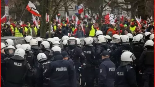 Manifestations des agriculteurs polonais